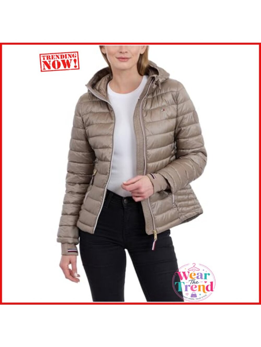 Lightweight Packable Puffer Jacket Hooded Water-Resistant